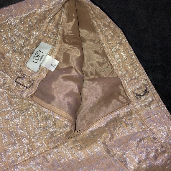 Shiny metallic skirt by Anne Taylor Loft - Picture 3 of 5